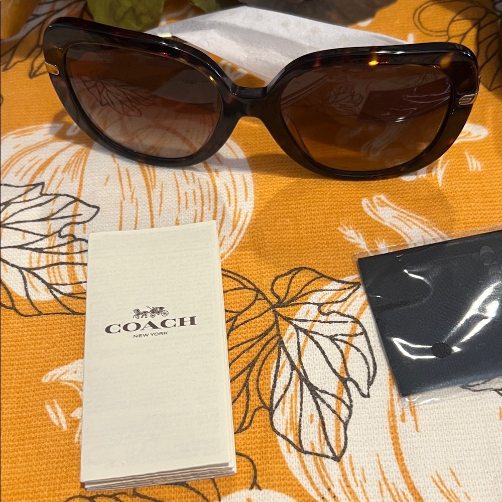 Coach Tortoise Shell Sunglasses - Picture 7 of 14